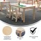 Flash Furniture 23.5 in W, 47.25 in L, 21.25 in H, Beechwood, Birch Plywood, Beech MK-ME088012-GG - alternate 4